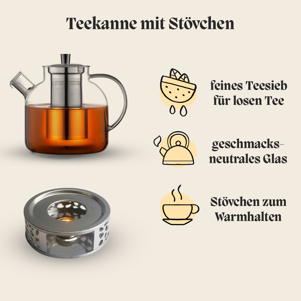 Teekanne mit Stövchen