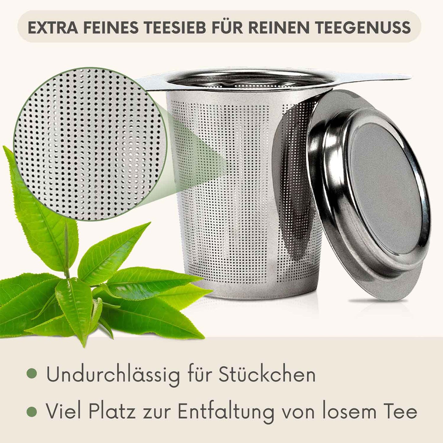 Teeglas-Sieb-Set