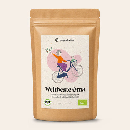 Weltbeste Oma – Doypack von teegeschwister